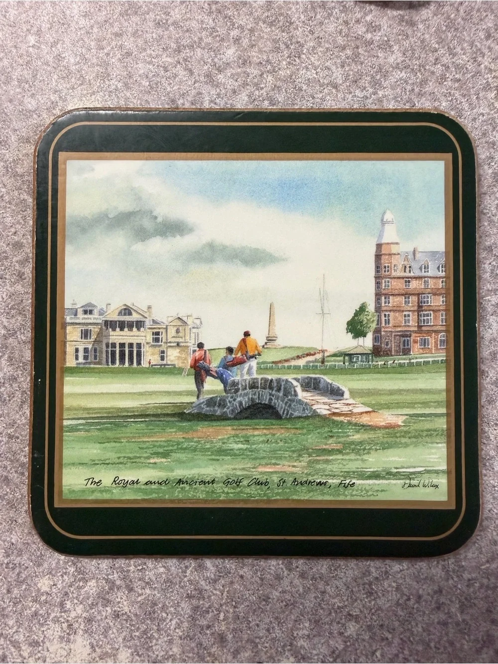 Vintage Pimpernel Cork Backed British Championship Golf Coasters (Set of 5)